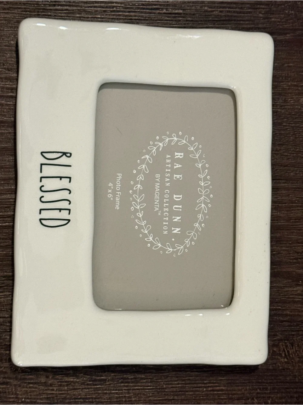 Rae Dunn Cream Ceramic Frame with 